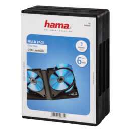 HAMA custodia vuota per 6 CD/DVD/BD, 3 pezzi