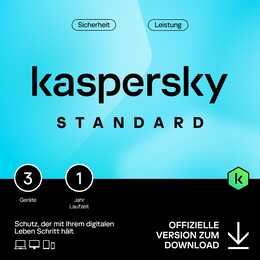 KASPERSKY LAB Standard (Licence annuelle, 3x, 12 Mois, Multilingue)