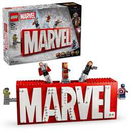 LEGO Marvel Super Heroes MARVEL Logo & Minifiguren (76313)
