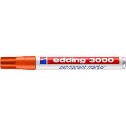 EDDING Pennarello indelebile 3000 (Arancione, 1 pezzo)