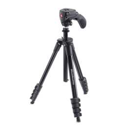 MANFROTTO Compact Action Dreibeinstativ (Technopolymer, Aluminium)