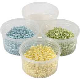 CREATIV COMPANY Modelliermasse Pearl Clay (75 g, Gelb, Grün, Blau)