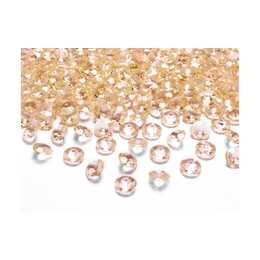 PARTYDECO Streudeko Diamanten (Kunststoff, Hochzeit, 100 Stück)