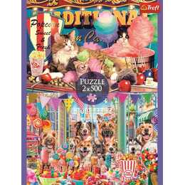 TREFL Fluffy friends Puzzle (2 x 500 pièce)