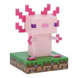 PALADONE Luce d'atmosfera LED Minecraft Axolotl Icon (Rosa)