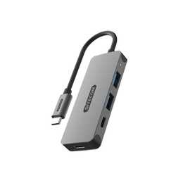 SITECOM (4 Ports, USB Typ-C, USB Typ-A)