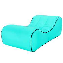EG divano gonfiabile - verde lago - 145cmx70cmx40cm