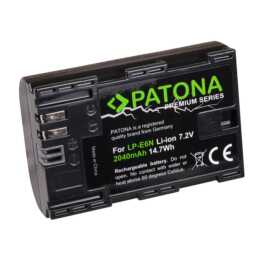 PATONA Canon Kamera-Akku (Lithium-Ionen, 2040 mAh)