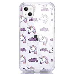 EG Backcover (iPhone 14 Plus, Licorne, Transparent)