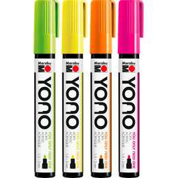 MARABU Acrylmarker Yono (Mehrfarbig, 4 Stück)