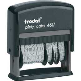 TRODAT Datumsstempel Printy D 4817D-E (Schwarz, Deutsch, 1 Stück)