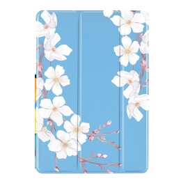 EG Hülle für Apple iPad mini 7,9 Zoll (2019) 5. Generation - blau - Blumen Blau