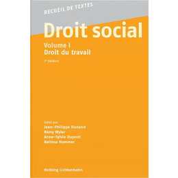 Droit social - Volume I