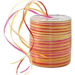 PRÄSENT Geschenkband Multi-Raffia (Orange)