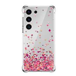 EG Backcover (Galaxy S23, Herz, Rot)