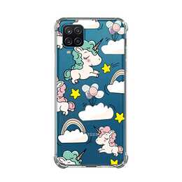 EG Backcover (Galaxy A22 4G, Einhorn, Transparent)