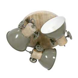 MEXLITE Plafonnier Gearwood (Doré, Vert)