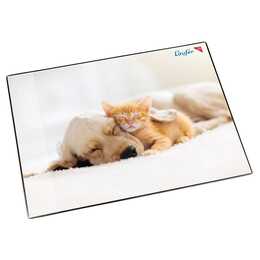 LÄUFER Schreibunterlage Hund und Katze (40 cm x 53 cm)