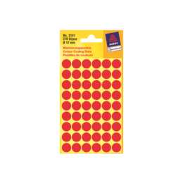 AVERY ZWECKFORM Sticker (Rot, 270 Stück)