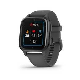 GARMIN Venu Sq 2 (40 mm, One Size, Grau, Polymer, Aluminium)