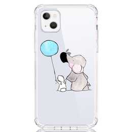 EG Backcover (iPhone 14 Plus, Elefant, Transparent)