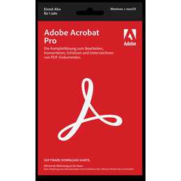 ADOBE Acrobat Pro (Licenza annuale, 1x, 12 Mesi, Tedesco)