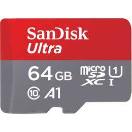 SANDISK MicroSDXC Ultra (Class 10, 64 GB, 140 MB/s)