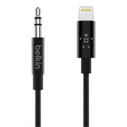 BELKIN AV10172BT03-BLK Kabel (Lightning, Mini-Phone Stereo 3.5 mm, 0.9 m)