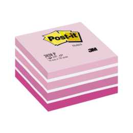 3M Blocchetti memo Post-it (450 foglio, Rosa, Bianco, Rosa)
