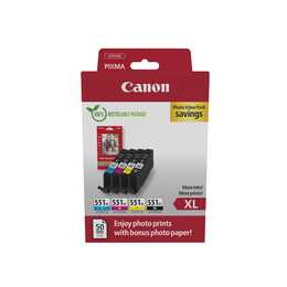 CANON CLI-551XL (Gelb, Schwarz, Magenta, Cyan, Multipack)