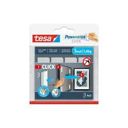 TESA Colla per installazione Powerstrips Click Small (4 paio)