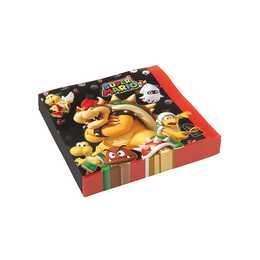AMSCAN Serviette en papier Super Mario (33 cm x 33 cm, 20 pièce)