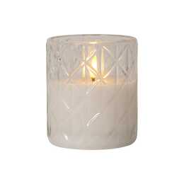 STAR TRADING LED-Stumpenkerze (8.5 cm, Transparent)