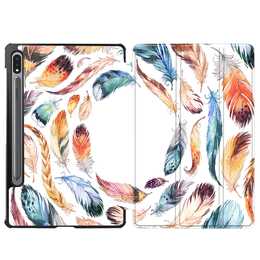 EG Hülle für Samsung Galaxy Tab S8 11" (2022) - Orange - Feder