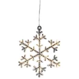 STAR TRADING Fensterbeleuchtung Weihnachten (Schneeflocke, 16 LEDs)