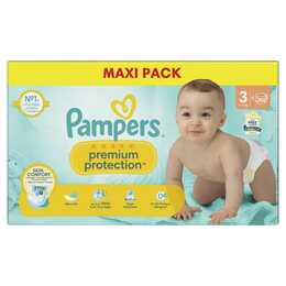PAMPERS Premium Protection Midi T. 3 (102 pièce)