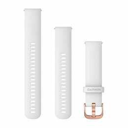 GARMIN Vivomove Style Armband (Garmin, Forerunner 245 Music, Forerunner 245, Forerunner 645, vivomove Luxe, Venu, vivoactive 3 Music, vivoactive 3, vivomove HR, Gold, Weiss)