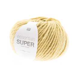 RICO DESIGN Laine Essentials Super Chunky (100 g, Jaune, Jaune clair)