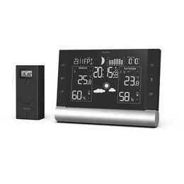 HAMA Stazione meteo con radio Black Line Plus
