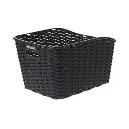 Racktime Basdeluxe Panier Mixte-Adulte Noir - Taille Unique - Panier Vélo Pratique Et Robuste