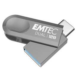 EMTEC (128 GB, USB 3.2 Typ-A, USB 3.1 Typ-C)
