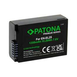 PATONA Nikon EN-EL25 Kamera-Akku (Lithium-Ionen, 1350 mAh)