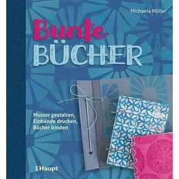 Bunte Bücher / Muster gestalten, Einbände drucken, Bücher binden