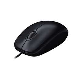 LOGITECH M100 Maus (Kabel, Universal, Schwarz)