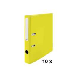 BÜROLINE Classeur (A4, 4 cm, Jaune)