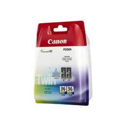 CANON CLI-36 (Gelb, Schwarz, Magenta, Cyan, Duopack)