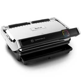 TEFAL OptiGrill+ GC7178 Elektrogrill (Schwarz, Edelstahl, 2000 W)