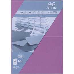 ARTOZ Cartes en blanc (Universel, A6, Pourpre)