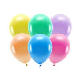 PARTYDECO Ballon Uni Eco Metallic (30 cm, 100 Stück)