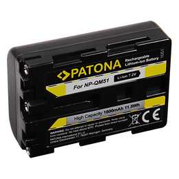 PATONA Sony NP-FM55 Accu de caméra (Lithium-Ion, 1600 mAh)